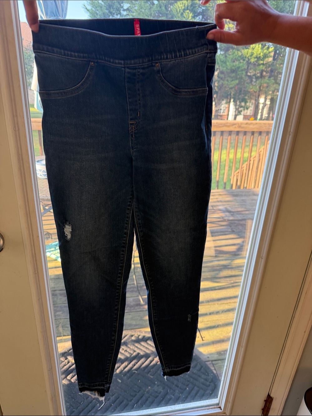 SPANX Dark Blue High-Waist Jeggings